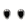 Georg Jensen: 2010 HERITAGE COLLECTION �reclips med sort agat