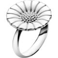 Georg Jensen: DAISY ring - rhodineret sterling s�lv med emalje
