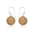 &Oslash;reringe med Swarovski krystaller - 24mm - pr par
