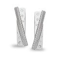 Skagen Designs: Silver Crossing Mesh Earrings