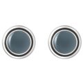 Georg Jensen: MOONLIGHT BLOSSOM �reringe - sterling s�lv med h�matit