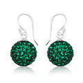 &Oslash;reringe med Swarovski krystaller - 25mm - pr par