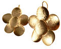 Elegant guld blomst �rering