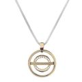 Skagen Designs: Two-Tone Gold Hoop Necklace