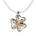 Skagen Designs: Rose Gold Leather Necklace