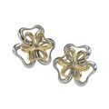 Skagen Designs: Two Toned Gold Flower Earrings
