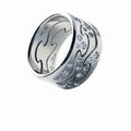 Georg Jensen: FUSION hvidguld ring med diamanter, 3 dele