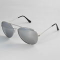 XL Sølv Aviator Solbriller