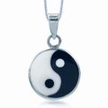 Vedh&aelig;ng med Yin Yang - 25mm - u/k&aelig;de