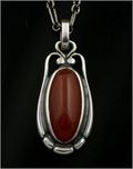 Georg Jensen: 2009 ANNUAL HERITAGE PENDANT WITH CORNELIAN