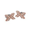 Skagen Designs: Rose Gold Crystal Earrings