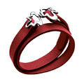 Georg Jensen: SPLASH bracelet 429A, red calfskin